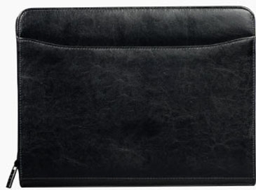 Renaissance Leather Zippered Padfolio