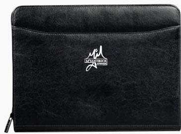 Renaissance Leather Zippered Padfolio
