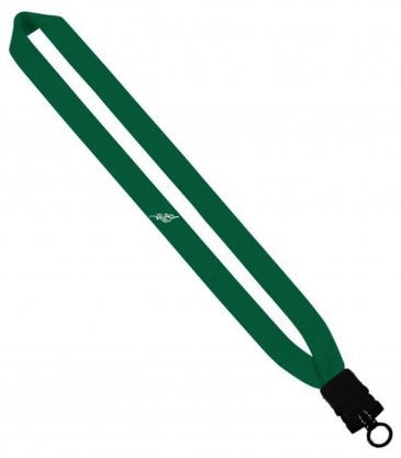 1" Cotton Lanyard with Plastic Snap-Buckle Release & O-Ring