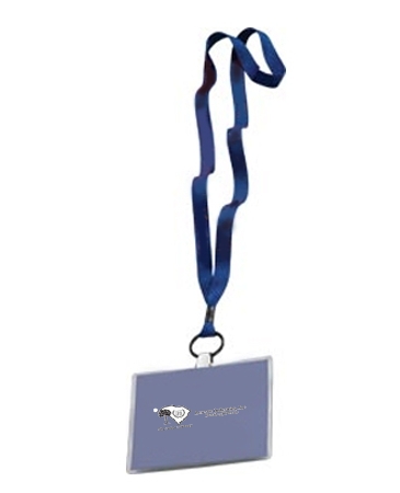1/2" Polyester Lanyard with Metal Crimp & Split-Ring