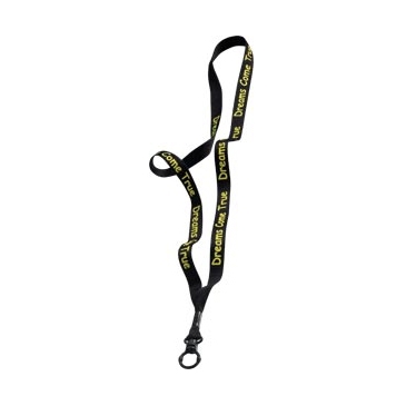 1/2" Polyester Lanyard with Plastic O-Ring