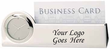 Struttura III Clock & Business Card Holder