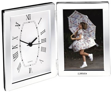 Jadis I Desk Clock & Photo Frame