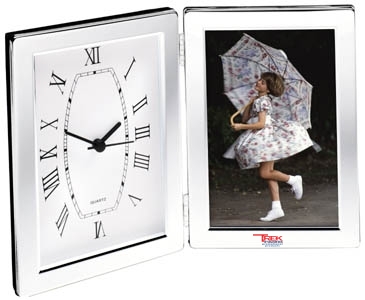 Jadis I Desk Clock & Photo Frame