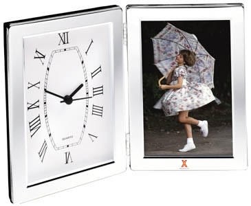 Jadis I Desk Clock & Photo Frame