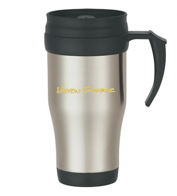 16 Oz. Stainless Steel Slide Action Travel Mug