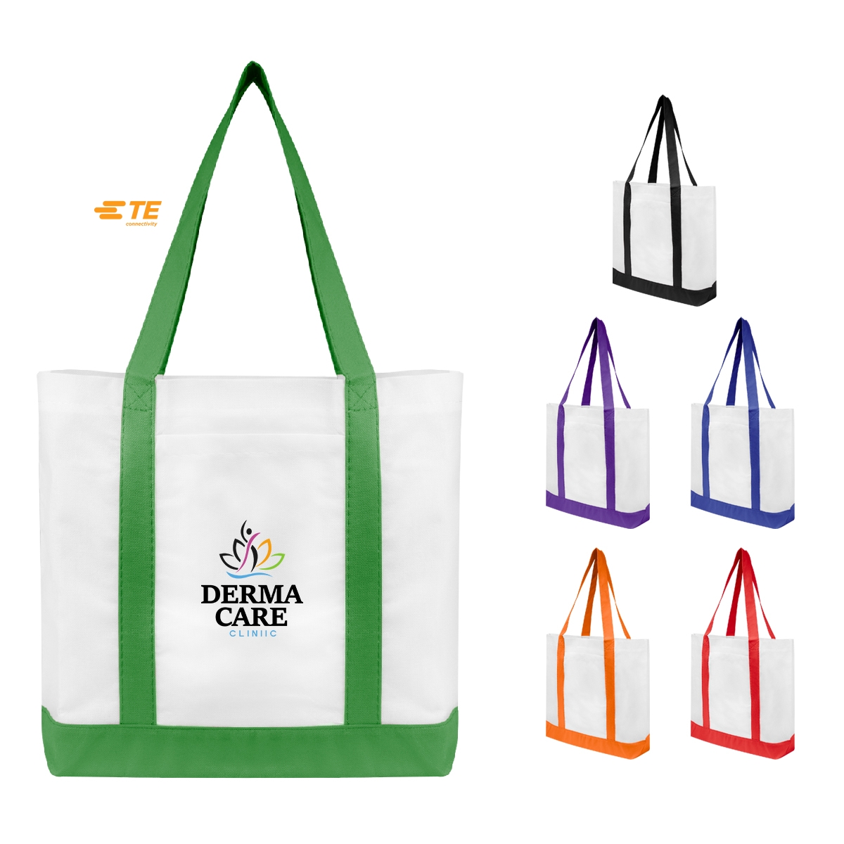 Non-Woven Tote Bag With Trim Colors_Silk-Screen