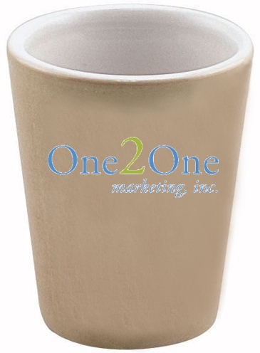 1.5 Oz Full Color Collector Cup Ceramic Shot Glass