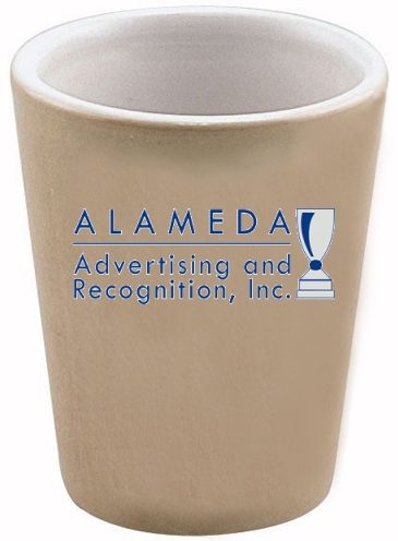 1.5 Oz Full Color Collector Cup Ceramic Shot Glass