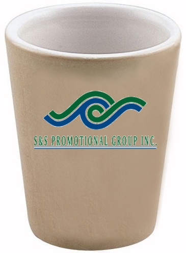 1.5 Oz Full Color Collector Cup Ceramic Shot Glass