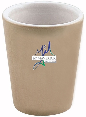 1.5 Oz Full Color Collector Cup Ceramic Shot Glass