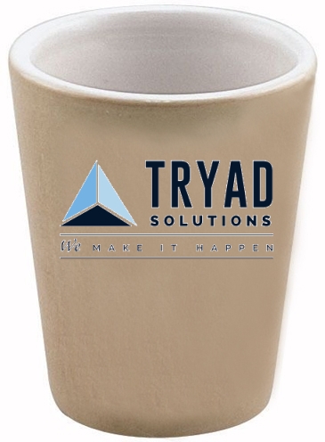 1.5 Oz Full Color Collector Cup Ceramic Shot Glass
