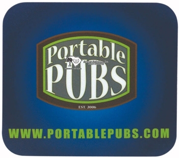 7" X 8" X 1/8" Full Color Hard Surface Mouse Pad
