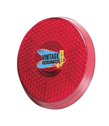 Round Blinking Light With Back Clip