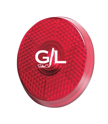Round Blinking Light With Back Clip