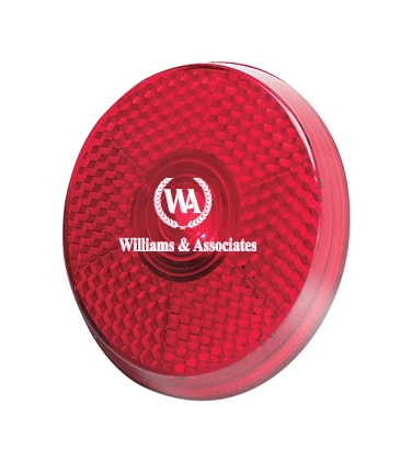 Round Blinking Light With Back Clip