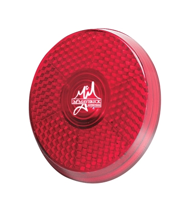 Round Blinking Light With Back Clip