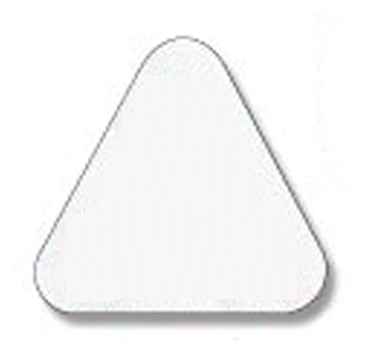 Hard Hat Sticker | Triangle | 2 1/8" x 2 1/4"