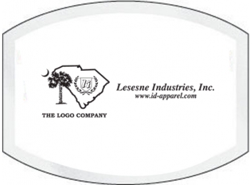 Inside Parking Permit | Flat Side Oval | 1 1/2" x 2" | Horizontal