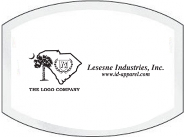 Inside Parking Permit | Flat Side Oval | 1 1/2" x 2" | Horizontal