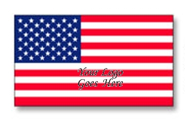 U.S. Flag Decal | 1 7/16" x 2 1/2" | White Vinyl | Removable Adhe