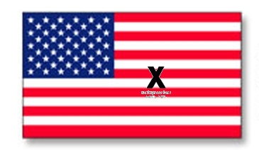 U.S. Flag Decal | 2 1/4" x 4" | White Vinyl | Removable Adhesive