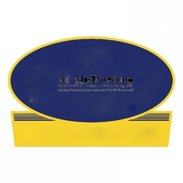 Truck Signs | Oval w/Rectangle Bottom | 8 1/4" x 12 1/2"