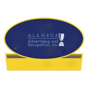 Truck Signs | Oval w/Rectangle Bottom | 8 1/4" x 12 1/2"