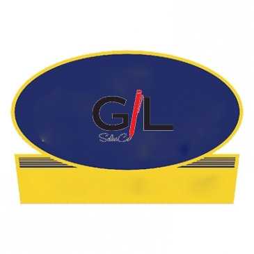 Truck Signs | Oval w/Rectangle Bottom | 8 1/4" x 12 1/2"