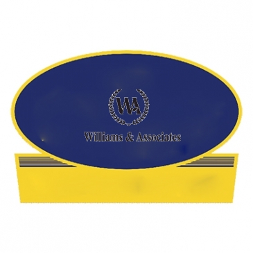 Truck Signs | Oval w/Rectangle Bottom | 8 1/4" x 12 1/2"