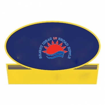 Truck Signs | Oval w/Rectangle Bottom | 8 1/4" x 12 1/2"