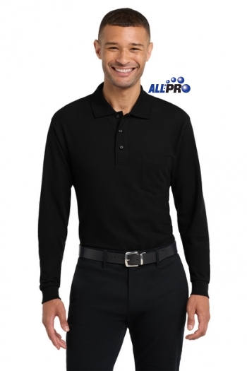 Port Authority®  Long Sleeve Silk Touch™ Polo with Pocket