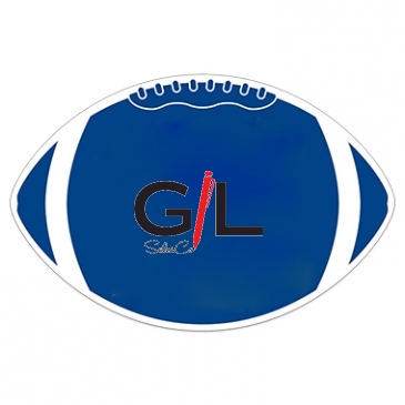 Sports Magnet | Football | 4 1/2" x 6 3/4" | .030" Thickness