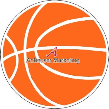 Sports Magnet | Basketball | 5 3/4" dia. | .030" Thickness | Full