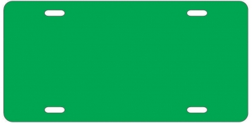License Plate | 6" x 12" | .055" Polyethylene | Holes