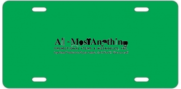 License Plate | 6" x 12" | .055" Polyethylene | Holes