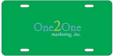 License Plate | 6" x 12" | .055" Polyethylene | Holes