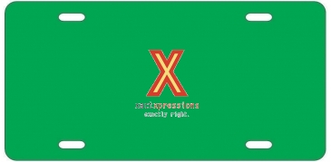 License Plate | 6" x 12" | .055" Polyethylene | Holes