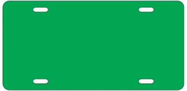 License Plate | 6" x 12" | .055" Polyethylene | Holes