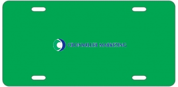 License Plate | 6" x 12" | .055" Polyethylene | Holes