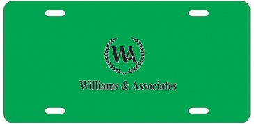 License Plate | 6" x 12" | .055" Polyethylene | Holes