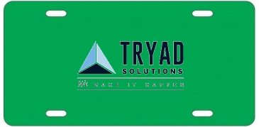 License Plate | 6" x 12" | .055" Polyethylene | Holes