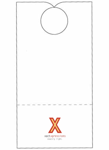 Door Hanger | 3 1/2" x 6 3/4" | Detachable Business Card