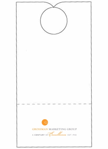 Door Hanger | 3 1/2" x 6 3/4" | Detachable Business Card