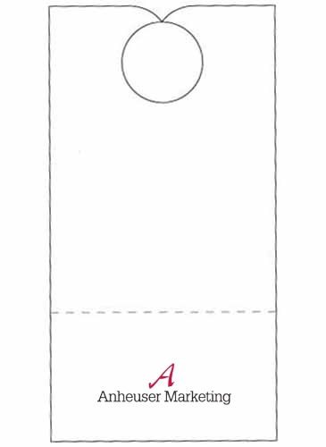 Door Hanger | 3 1/2" x 6 3/4" | Detachable Business Card