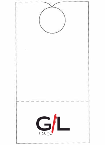Door Hanger | 3 1/2" x 6 3/4" | Detachable Business Card