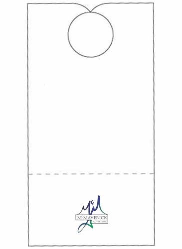 Door Hanger | 3 1/2" x 6 3/4" | Detachable Business Card