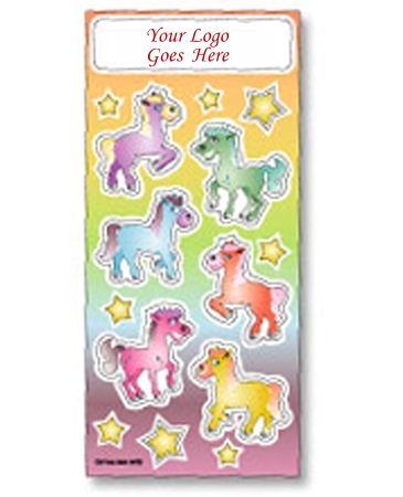 Fun & Fantasy Stickers | 3 1/4" x 7" Sheet | Ponies