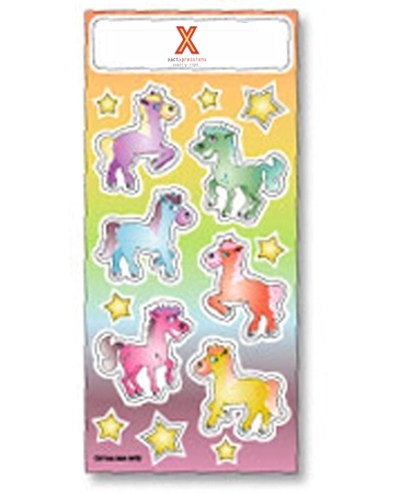 Fun & Fantasy Stickers | 3 1/4" x 7" Sheet | Ponies