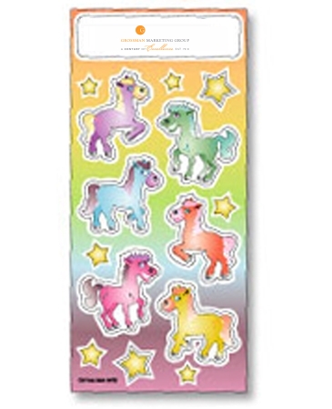 Fun & Fantasy Stickers | 3 1/4" x 7" Sheet | Ponies